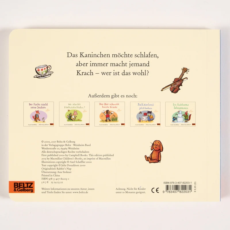 Das Kaninchen ist soo müde Klappenbuch von Scheffler & Donaldson