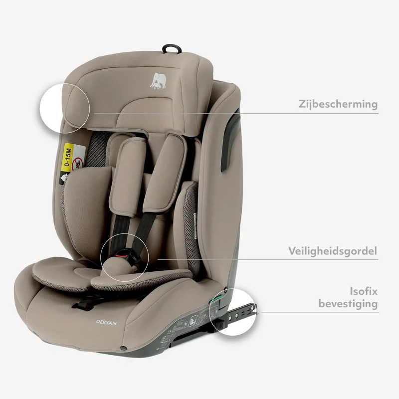 Carter Luxe i-Size-Autokindersitz 76–150 cm – Truffle Nougat
