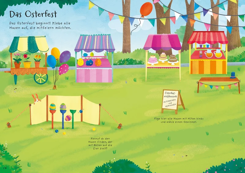 Usborne Immer wieder Stickerbuch: Osterhasen