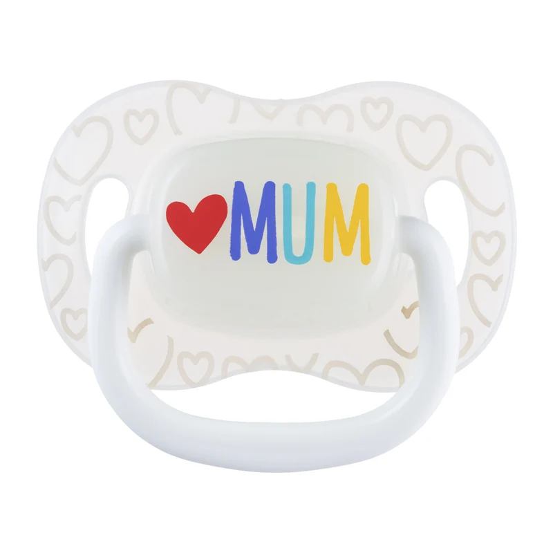 Canpol Baby Silikon Symmetrischer Schnuller Beruhigungssauger Mum & Dad