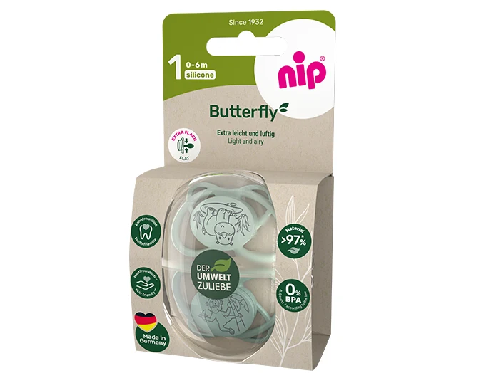 NIP My Butterfly Schnuller Symmetrisch Silikon