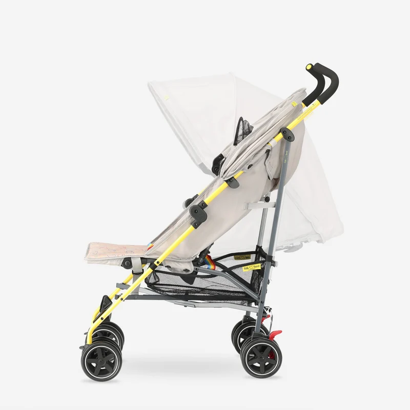 Regenschirm-Kinderwagen – Verstellbarer Kinderwagen – Bis zu 15 kg – Cream Multi