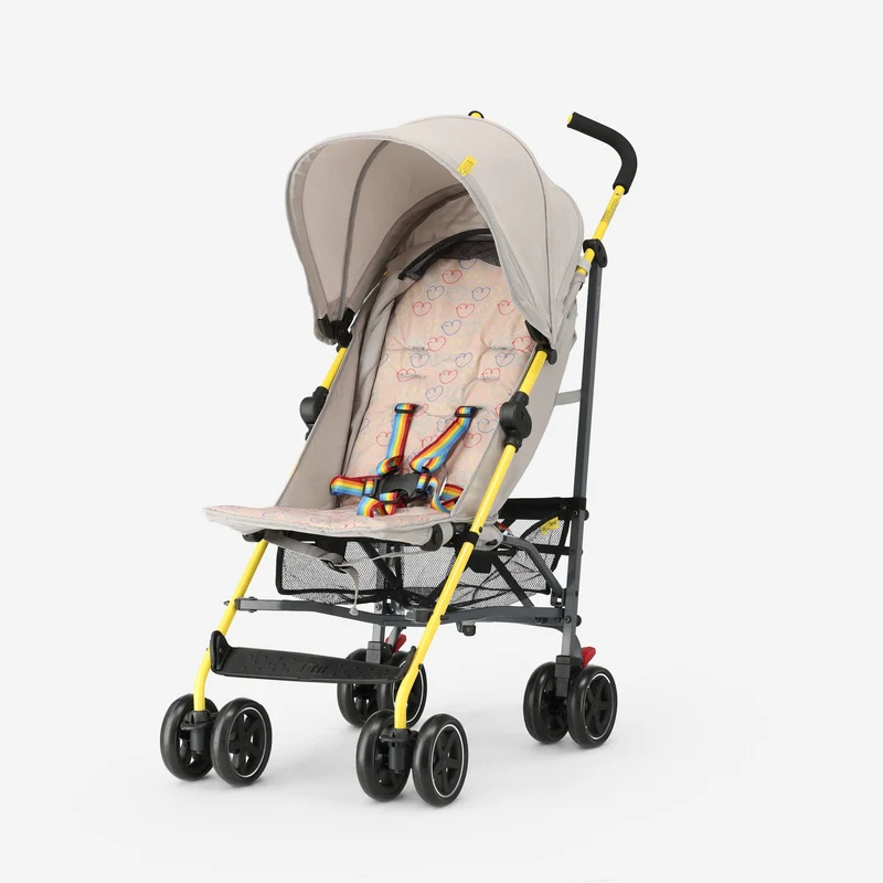 Regenschirm-Kinderwagen – Verstellbarer Kinderwagen – Bis zu 15 kg – Cream Multi