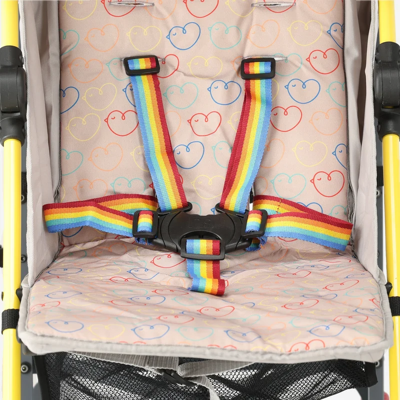 Regenschirm-Kinderwagen – Verstellbarer Kinderwagen – Bis zu 15 kg – Cream Multi