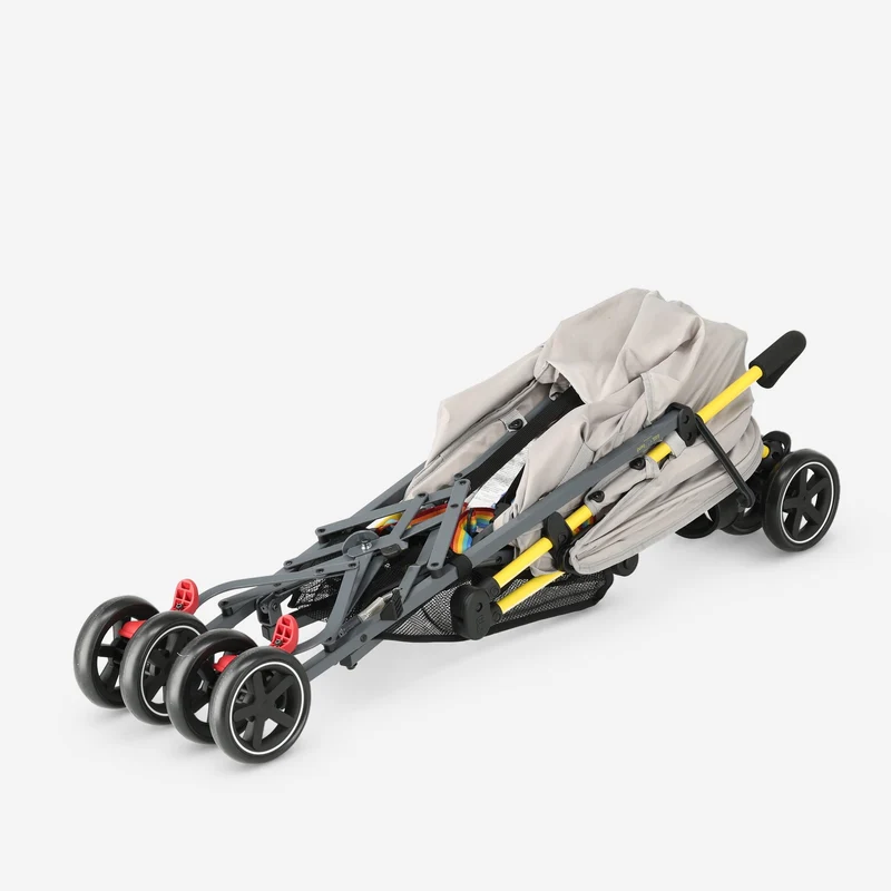 Regenschirm-Kinderwagen – Verstellbarer Kinderwagen – Bis zu 15 kg – Cream Multi