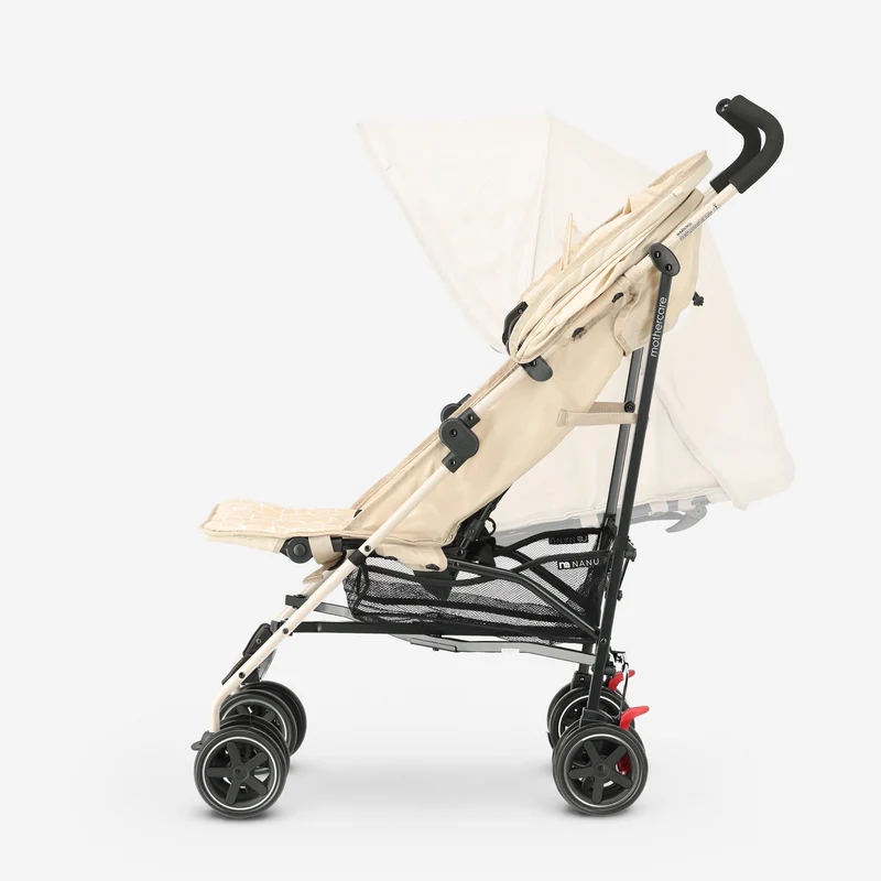 Regenschirm-Kinderwagen – Verstellbarer Kinderwagen – Bis zu 15 kg – Cremefarben