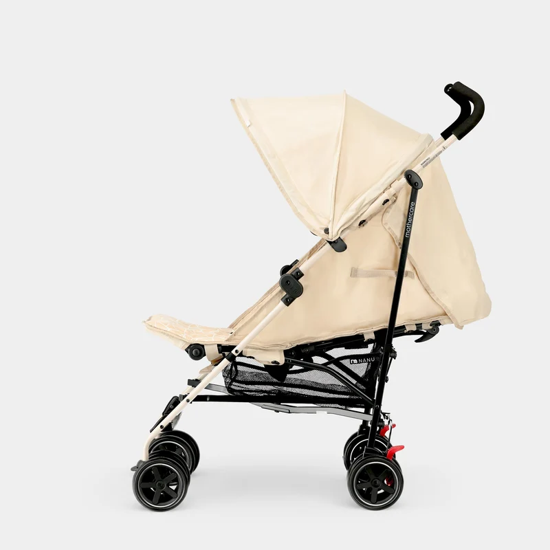 Regenschirm-Kinderwagen – Verstellbarer Kinderwagen – Bis zu 15 kg – Cremefarben