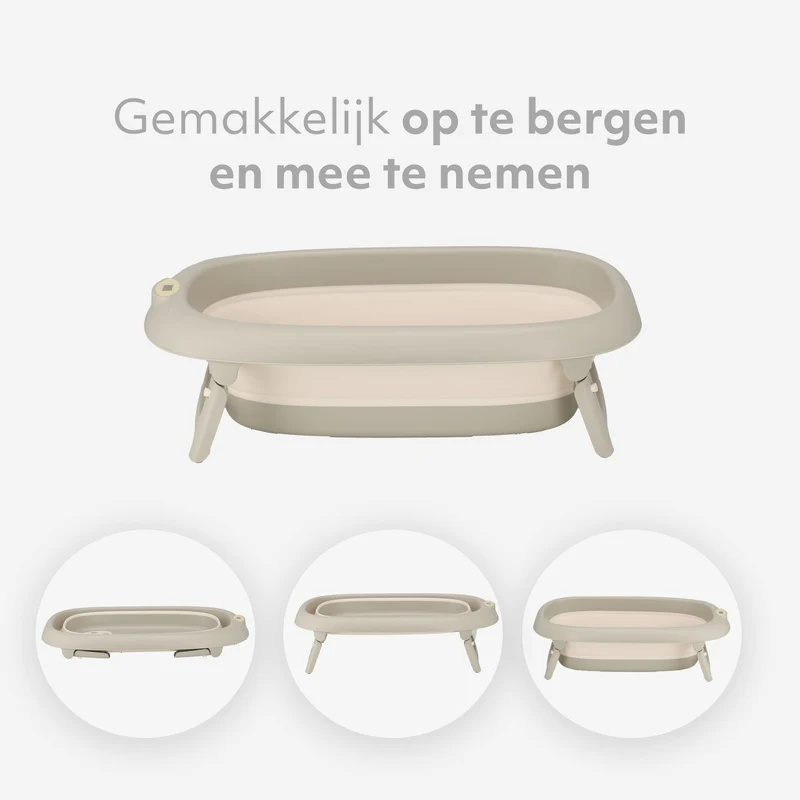 Zusammenklappbare Babybadewanne mit Thermometer – Kleinkindbadewanne – Babybadewanne – Babyartikel – Babybadewanne mit Ständer – Babybadewanne – Kinderbadewanne – Babyartikel – Babybadeset