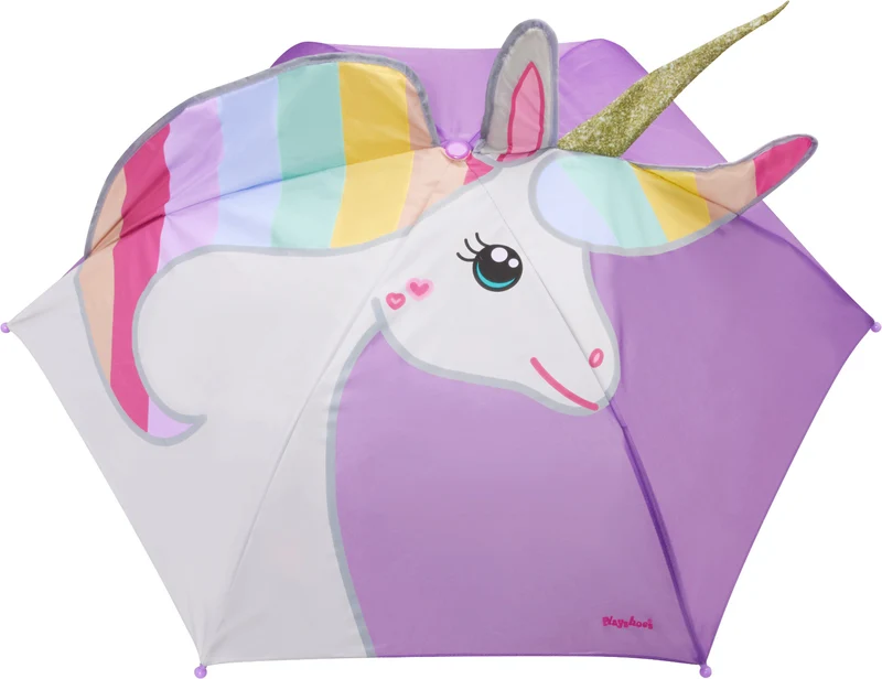 Playshoes Regenschirm Einhorn Lila Rosa
