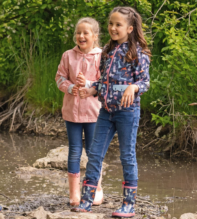 Playshoes Kinder Regenjacke Katzen Allover