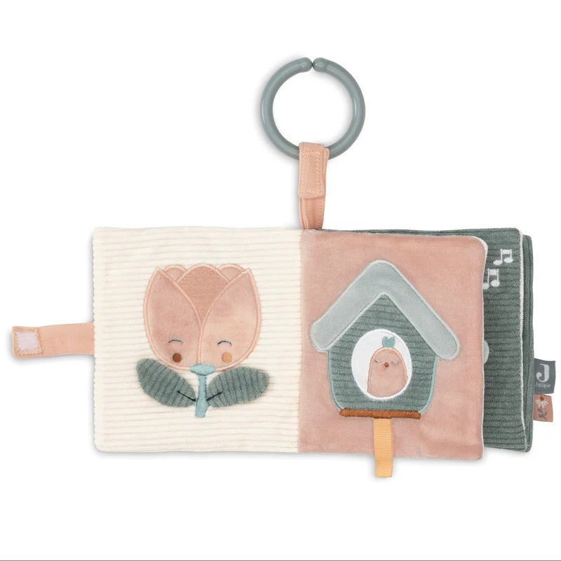 Jollein Baby Aktivitäten Stoffbuch Lovely Birds 0m+