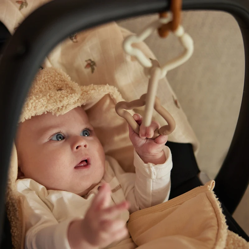 Jollein Baby Änhänger Ringe Silikon - Teddy Bear Bunt