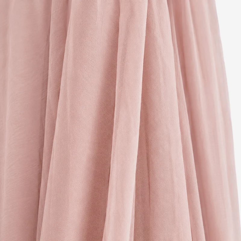 DERYAN Baby Moskitonetz Vintage 245cm - Moskitonetz für Kinder - Baldachin Pale Pink