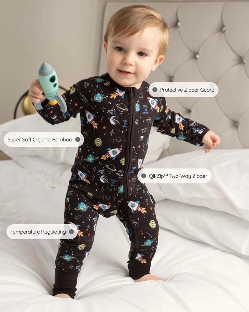 BABYGO® Schlafanzug mit Reißverschluss | 2er-Pack