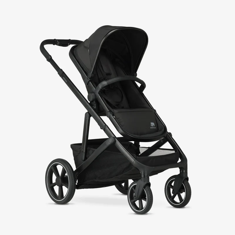 Evy² Duo Kinderwagen Schwarz, zweisitzig
