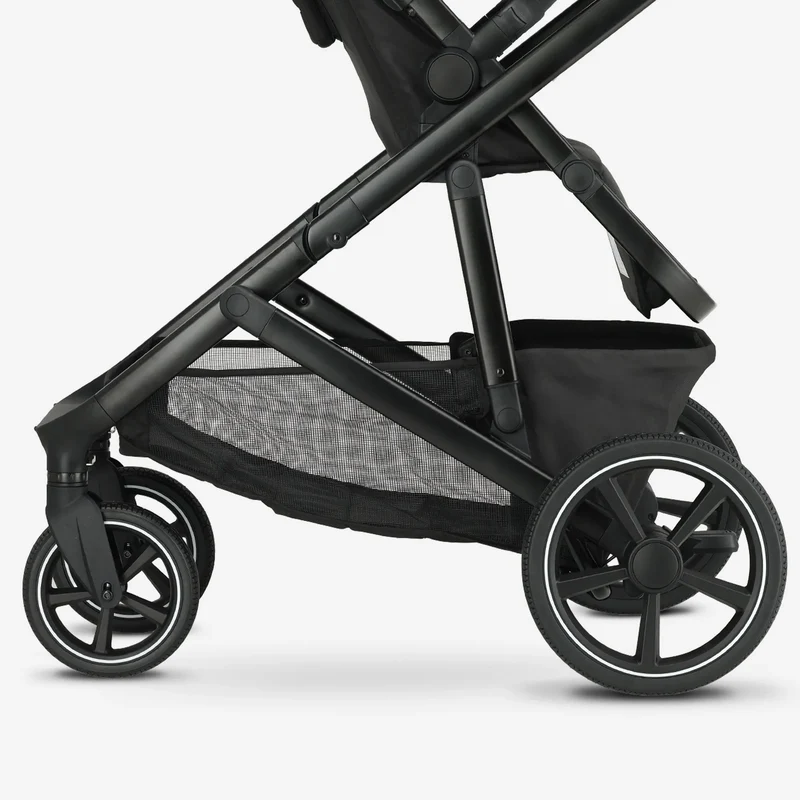 Evy² Duo Kinderwagen Schwarz, zweisitzig