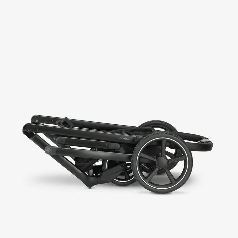 Evy² Duo Kinderwagen Schwarz, zweisitzig