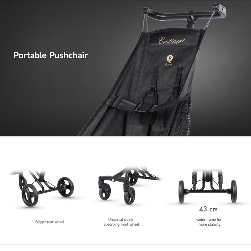 QPlay Luxe Buggy XL - Schwarz