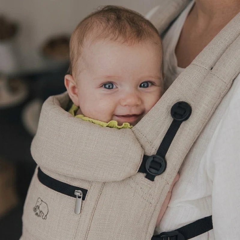 Deryan Ergonomische Babytrage - Bauchtrage 4-in-1 - Creme