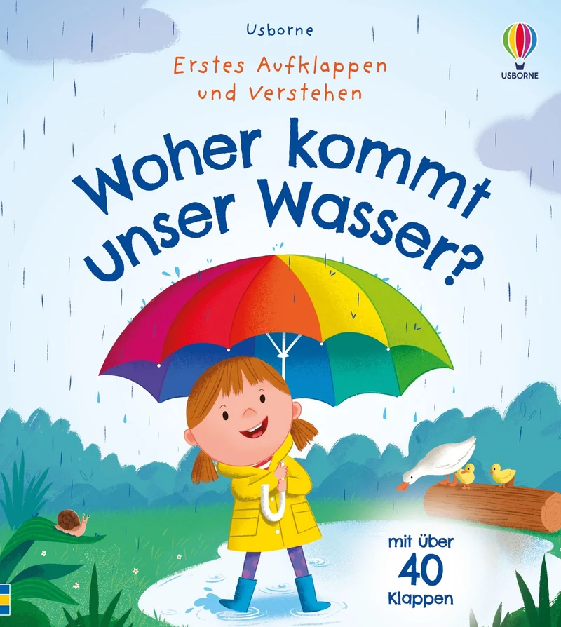 Usborne Kinderbuch mit Klappen: Woher kommt unser Wasser 4J+