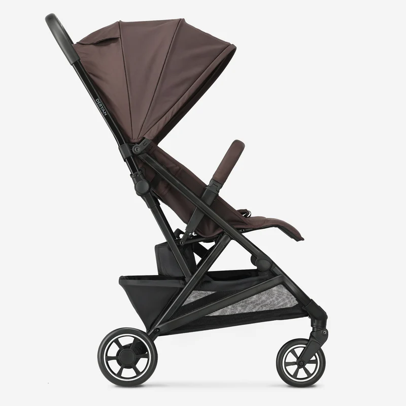 Luxuriöser Easy² Leichtbau-Kinderwagen – Schokoladenbraun
