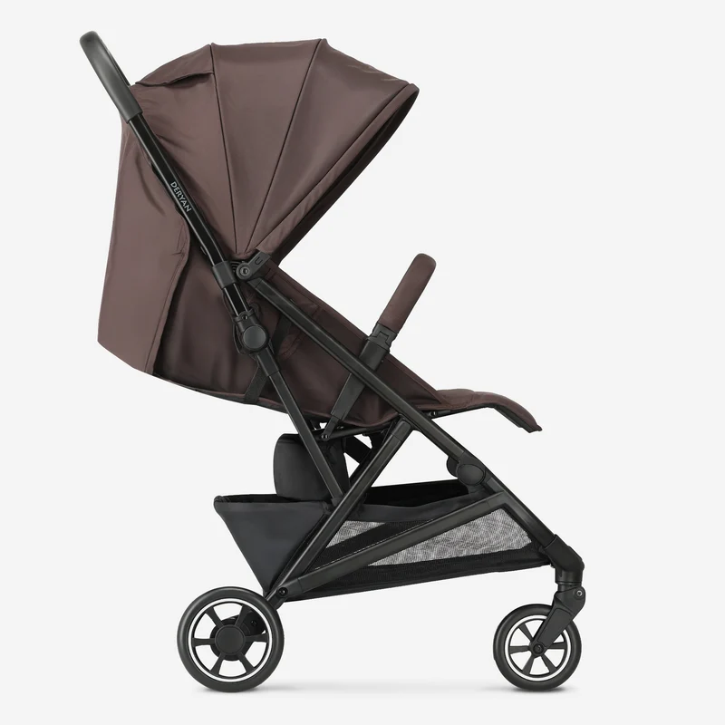 Luxuriöser Easy² Leichtbau-Kinderwagen – Schokoladenbraun