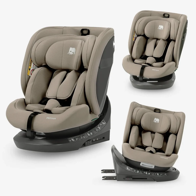 Cassie Luxe i-Size-Autokindersitz 40–150 cm, Isofix, 360° – Truffle Nougat