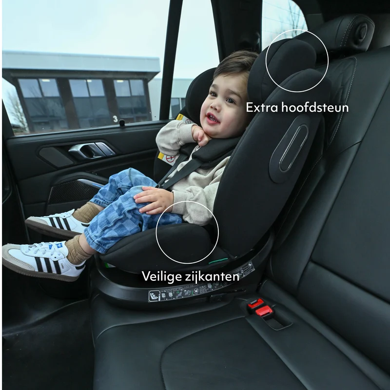 Carly Luxe i-Size-Autokindersitz 0–36 kg, Isofix, 360° – Truffle Nougat