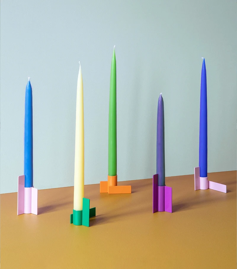 Kerzenständer "Stage" | lila
