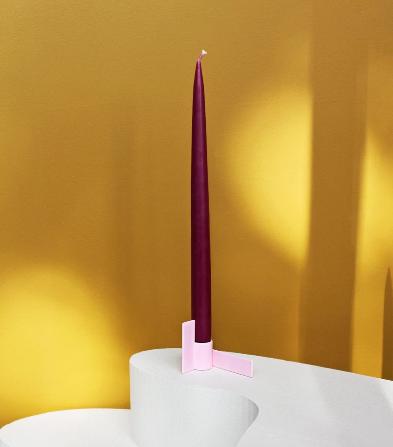 Kerzenständer "Dekor" | pink