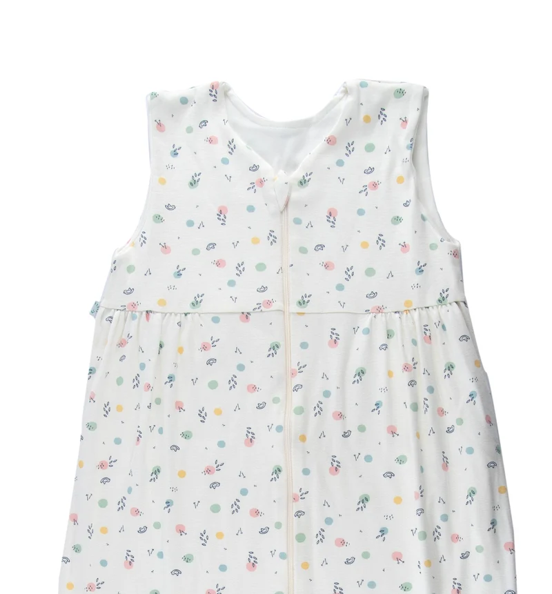 Popolini Übergangs Schlafsack 2-lagig Birdy Dots Rosa Baumwolle