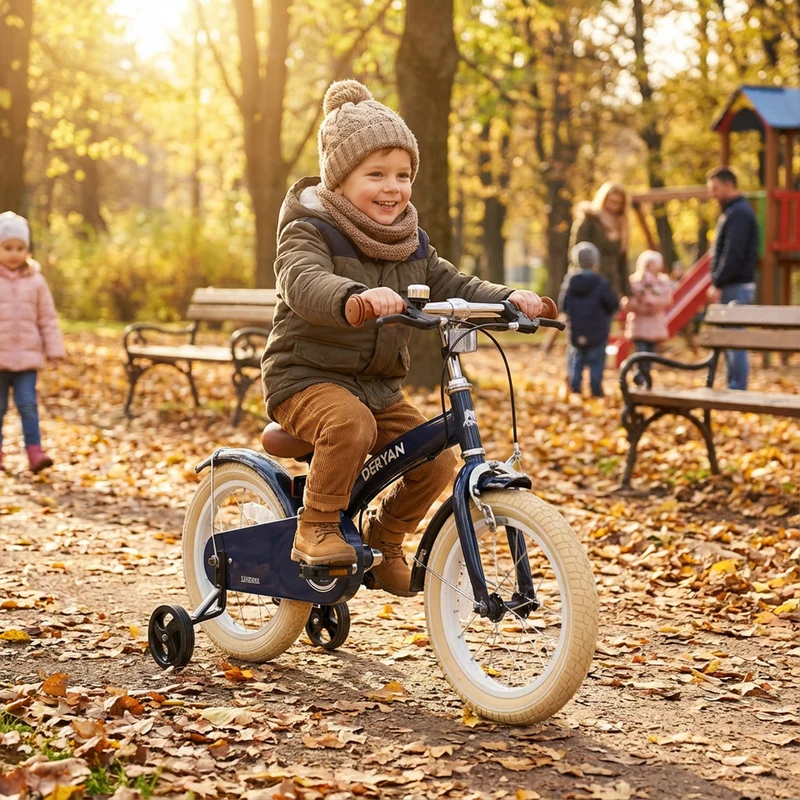 Luxus Kinderfahrrad 12 Zoll - 3 in 1 - Balance Fahrrad Blau