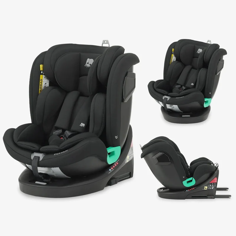 Colin Luxe i-Size-Autokindersitz 0–36 kg, Isofix, 360° – Schwarz