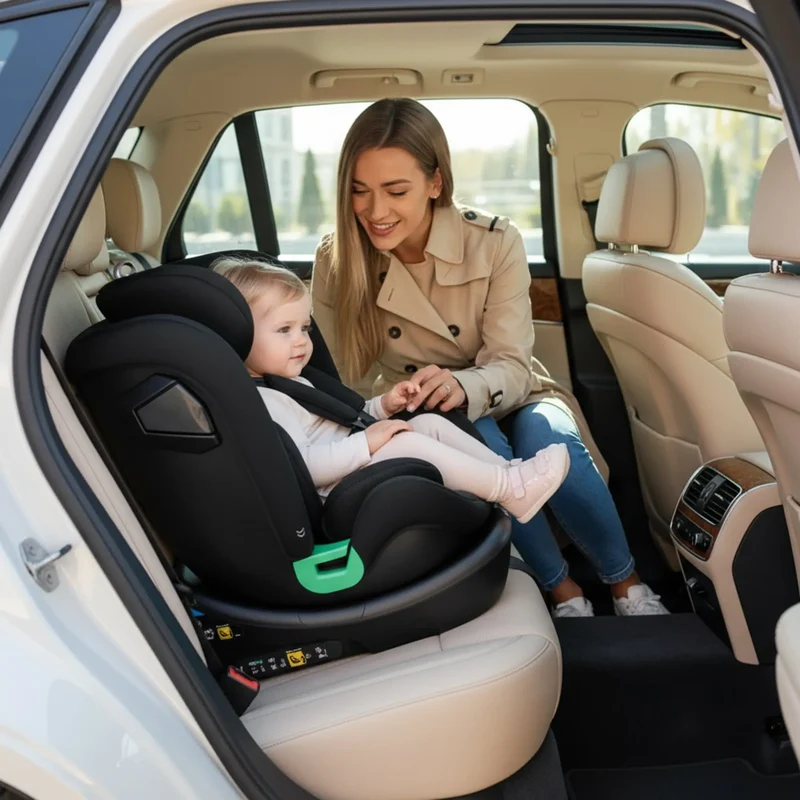 Colin Luxe i-Size-Autokindersitz 0–36 kg, Isofix, 360° – Schwarz