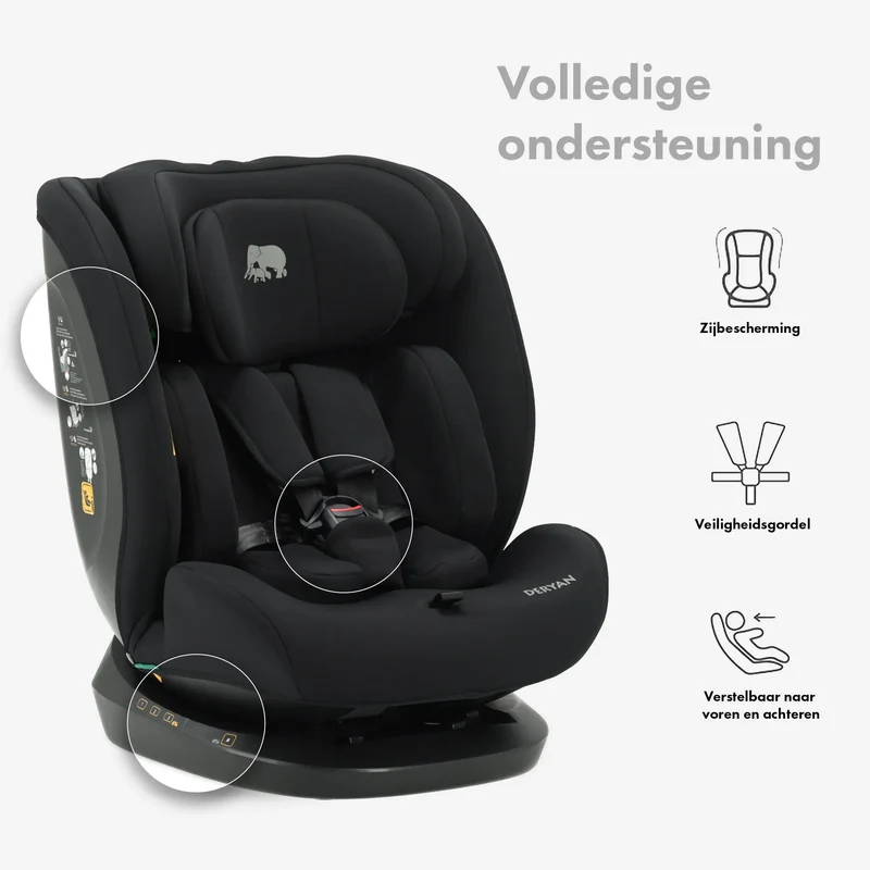 Clyde i-Size-Autokindersitz 40–150 cm – Gruppe 0/1/2/3 mit Sicherheitsgurt