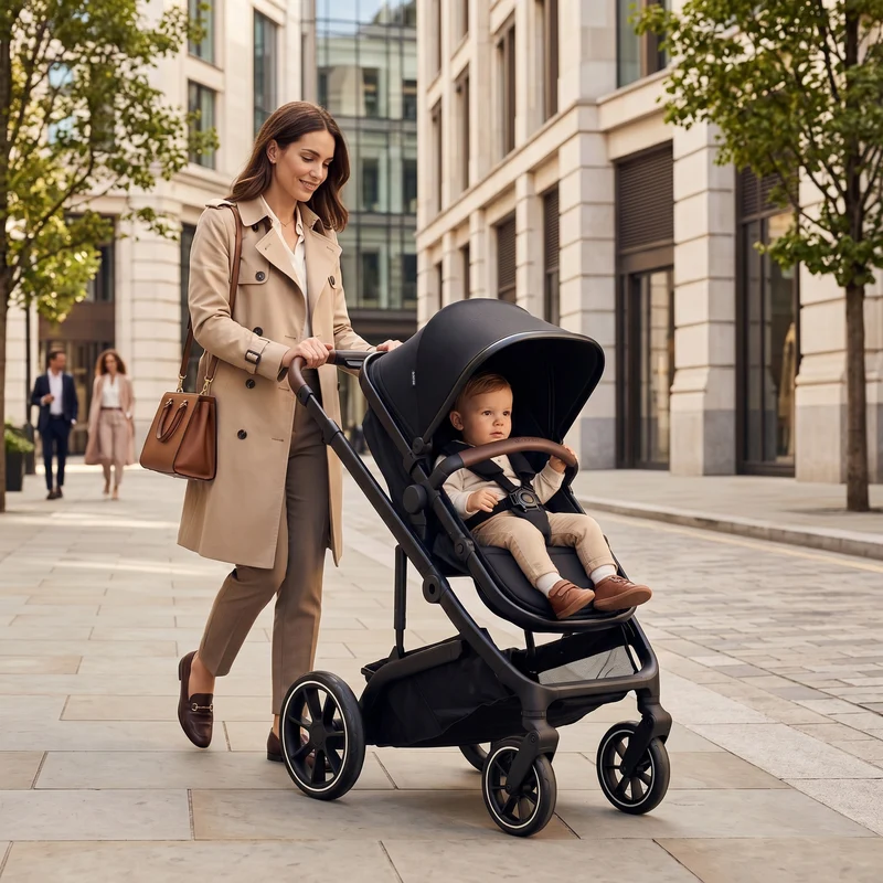 Noa 3-in-1 Kinderwagen Schwarz