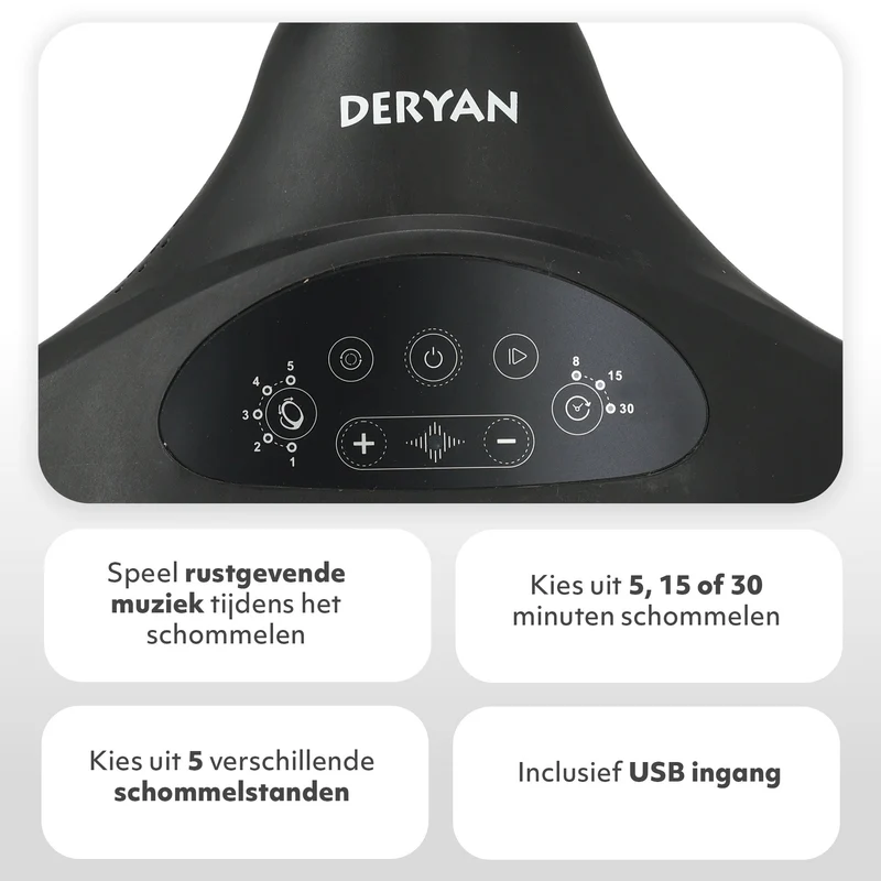 Elektrischer Schaukelstuhl Schwarz
