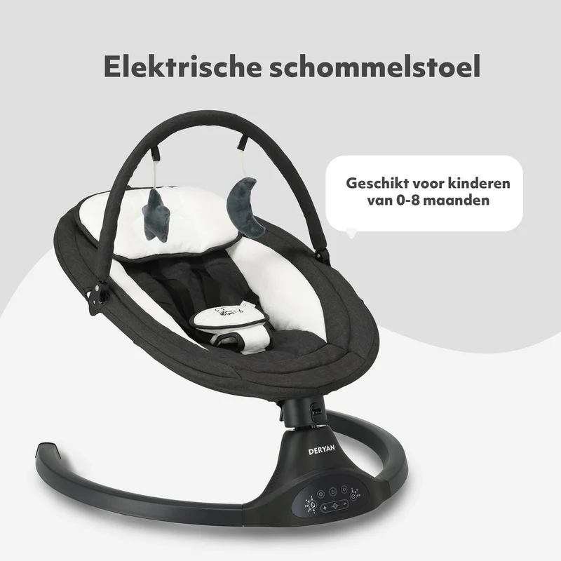 Elektrischer Schaukelstuhl Schwarz