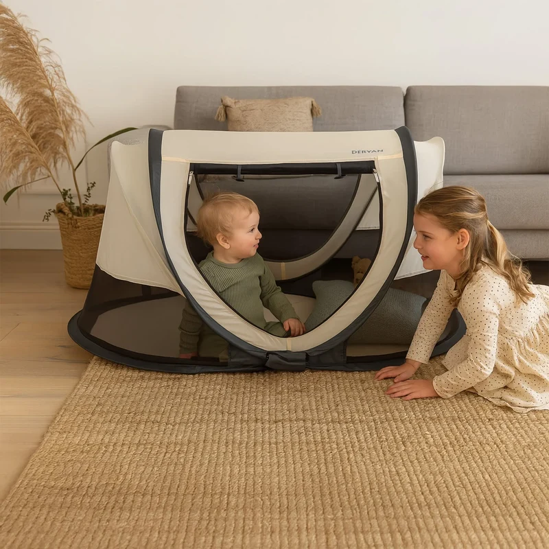 Scott Baby Pop-up-Campingbett – Creme