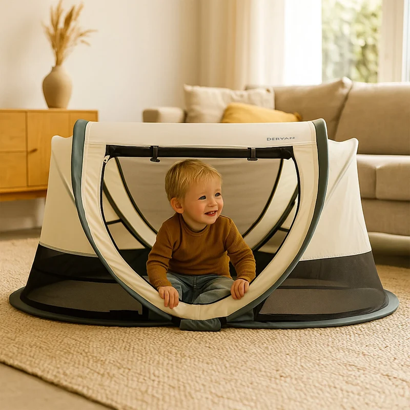 Scott Baby Pop-up-Campingbett – Creme