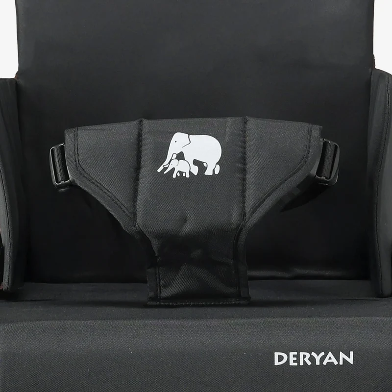 Travel Booster Seat - Inklusive Befestigungsgurt Schwarz