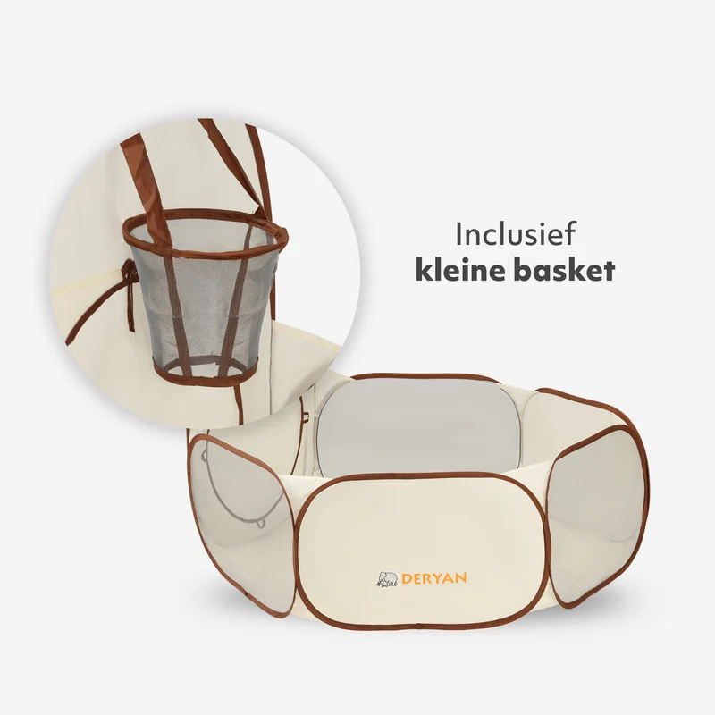 Basketball-Schale Creme/Braun