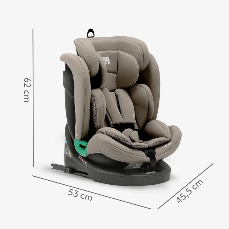 Colin Luxe i-Size-Autokindersitz 40–150 cm, Isofix, 360° – Truffle Nougat