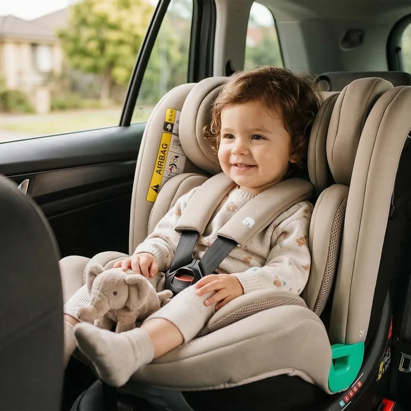 Colin Luxe i-Size-Autokindersitz 40–150 cm, Isofix, 360° – Truffle Nougat