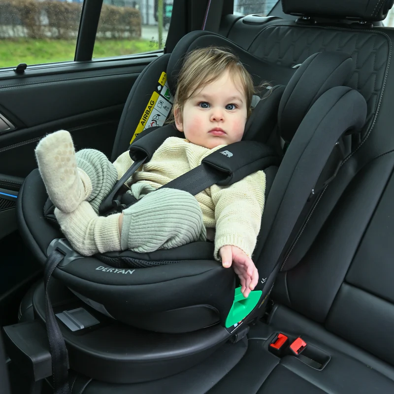 Chase Luxe i-Size-Autokindersitz 0–36 kg, Isofix, 360° – Schwarz