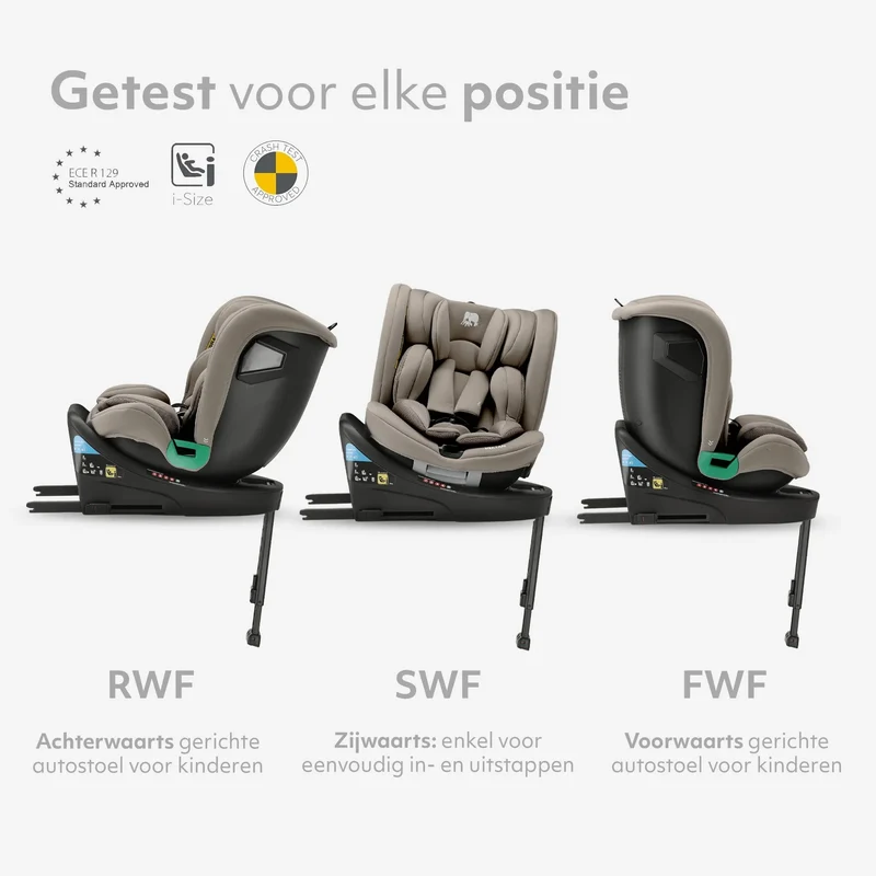 Chase Luxe i-Size-Autokindersitz 40–150 cm, Isofix, 360° – Truffle Nougat