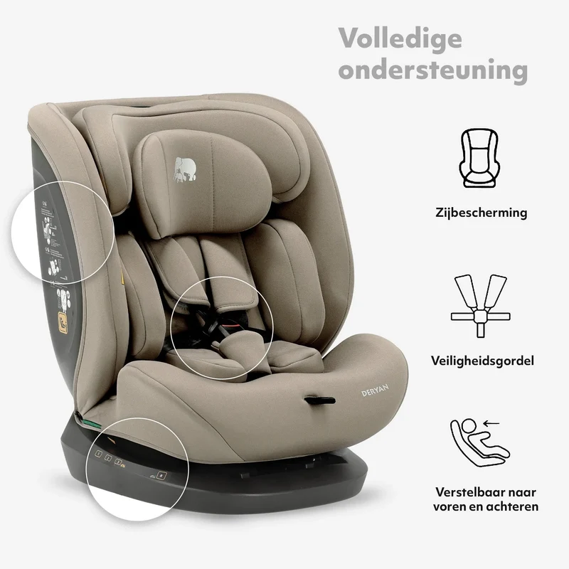 Clyde I-Size-Autokindersitz – 40 bis 150 cm – Truffle Nougat