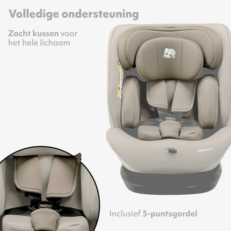 Clyde I-Size-Autokindersitz – 40 bis 150 cm – Truffle Nougat