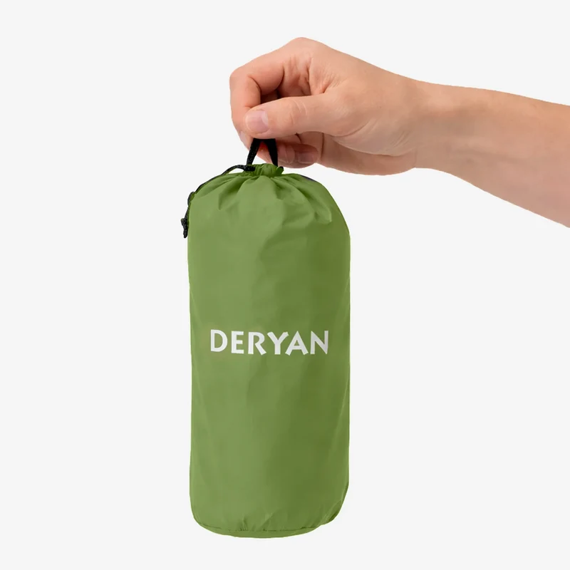 DERYAN – Luftmatratze für Camping – inklusive Tasche – Grün