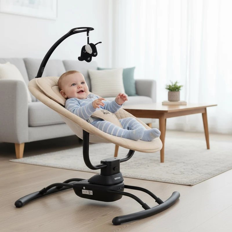 Elektrische Babyschaukel Jacky Creme